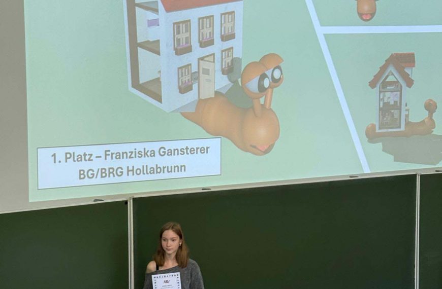 Österreichs Nummer 1 beim Modellierwettbewerb am BG/BRG Hollabrunn